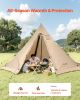 VEVOR Hot Tent for 4-6 Persons, Portable Winter Tipi Tent with Stove Jack, Waterproof Canvas Camping Tents