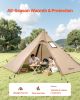VEVOR Hot Tent for 2 Persons, Portable Winter Tipi Tent with Stove Jack, Waterproof Canvas Camping Tents