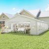Outsunny 20' x 40' Large Outdoor Carport Canopy Party Tent with Removable Protective Sidewalls & Versatile Uses, White