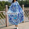 Blue Portable Changing Robe Changing Cloak Cover-Ups Instant Shelter Beach Cover Cloth for Pool Beach Camping