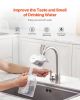 Faucet Mount Water Filter Sink Water Purifier for Kitchen Horizontal White