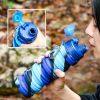 500ml Creative Silicone Folding Water Cup Outdoor Sports Ride Fitness Portable Kettle Camouflage Gift Cup Free Delivery Items
